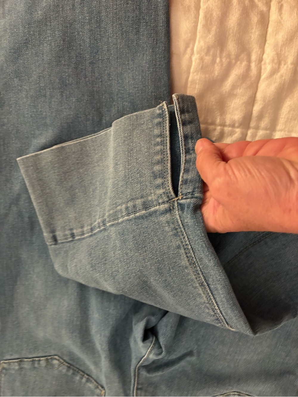 Democracy Light Blue Cropped Ankle Jeans - Picture 2 of 3